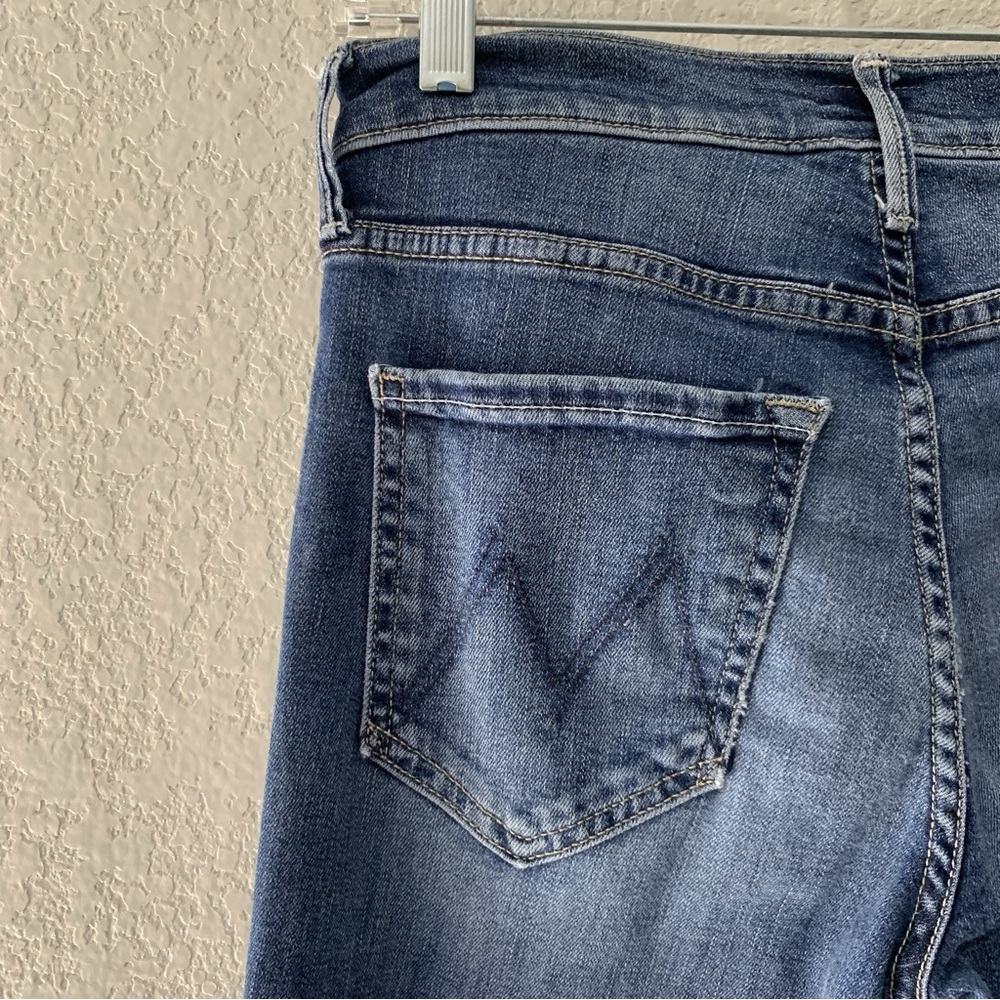 MOTHER Jeans Womens 26 Dazzler Mid Rise Ankle On The Edge Dark Wash Straight Leg - Picture 5 of 7
